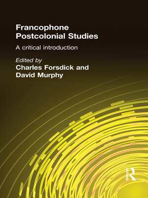 cover image of Francophone Postcolonial Studies